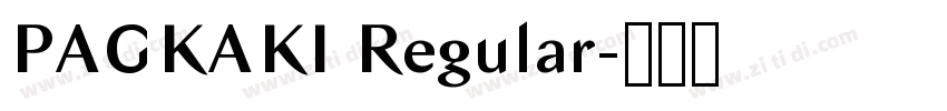 PAGKAKI Regular字体转换 PAGKAKI Regular字体转换